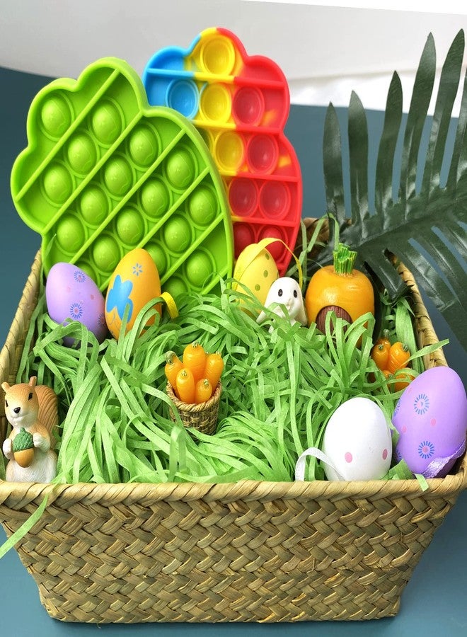 Asekonc 1/2 LB Easter Green Grass Green Raffia Grass Super Large Pack Recyclable Paper Shred for Easter Basket Filler Creative Eggs Decor Filler Gift Wrapping - Image 3